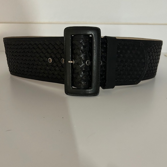 Banana Republic 3" Wide Black Belt - Picture 1 of 6
